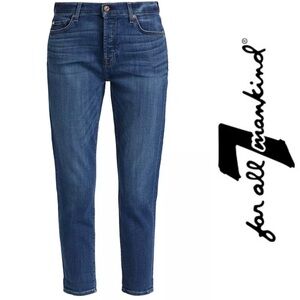 7‎ for All Mankind Josefina Skinny Boyfriend Jeans, Size 24, MSRP $208
